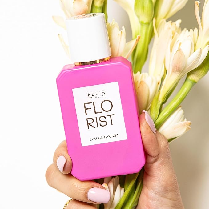 Ellis Brooklyn FLORIST Eau De Parfum, Travel Spray - Fresh Floral Perfume For Women with Italian Bergamot, Tuberose, & Cedarwood, Vegan Perfume Made In The USA,10ml / 0.33 Fl Oz