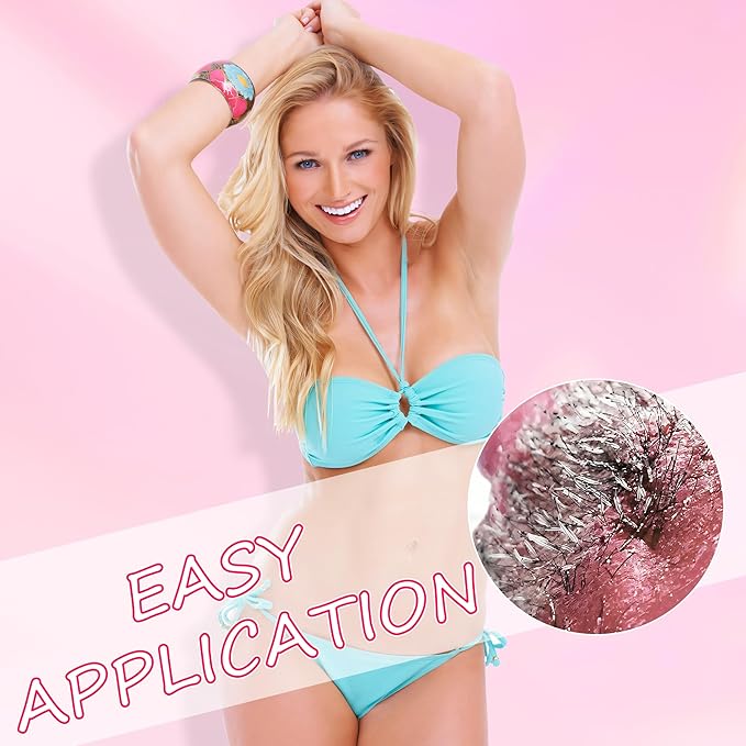Wax Beads,1.2lb Hard Wax Beads for Hair Removal, Sensitive Skin with Rose Formula, For Face, Eyebrow, Leg, Bikini, Back, Brazilian Waxing, Waxing Beads for Beginners (Coarse Body Hair Specific)