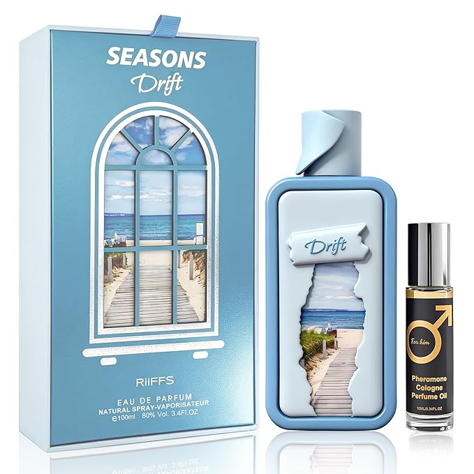 Women’s Eau de Parfum, Citrus Floral Men’s Perfume with Musk & Cedarwood Base, Viva Las Vigas Rose Fragrance Riiffs Season Drift&Pheromone