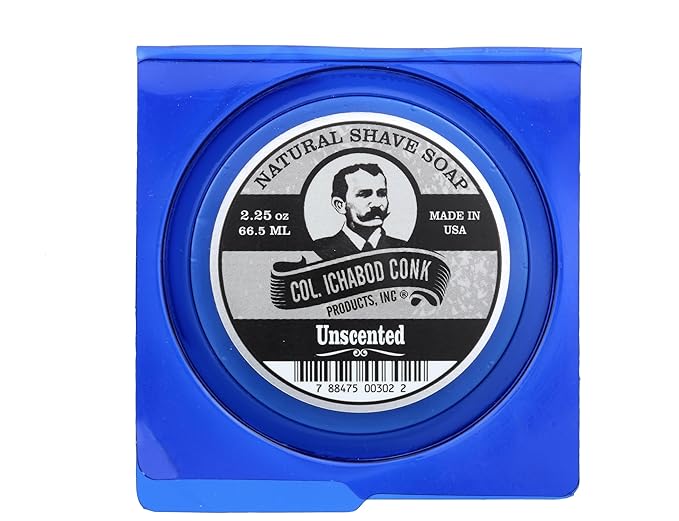 COLONEL CONK Shave Soap Unscented, 2.25 OZ
