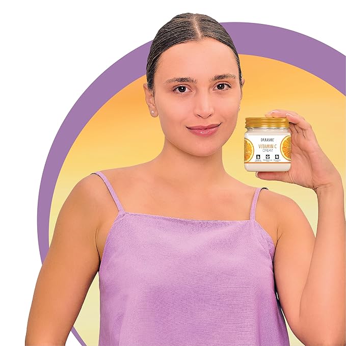 DR.RASHEL Vitamin C Cream For Men & Women With Goodness Of Orange Extract & Glycerin Hydrating & Moisturizing Facial Cream Soothing & Cleansing Facial Cream For All Skin Types - 380 ml / 12.84 Fl Oz
