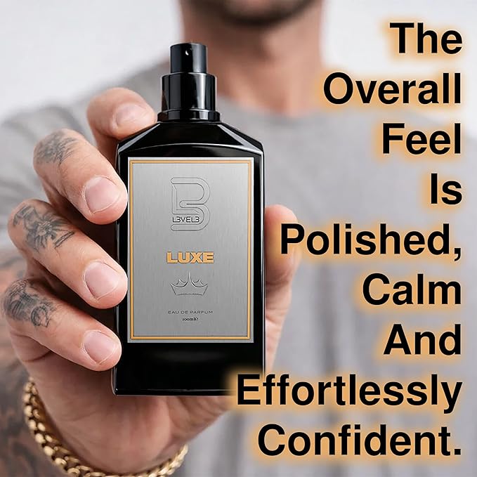L3 Level 3 Eau de Parfum Cologne for Men - Long Lasting EDP - Bergamot, Earthy, Rose Notes - 3.38 fl oz (Luxe)