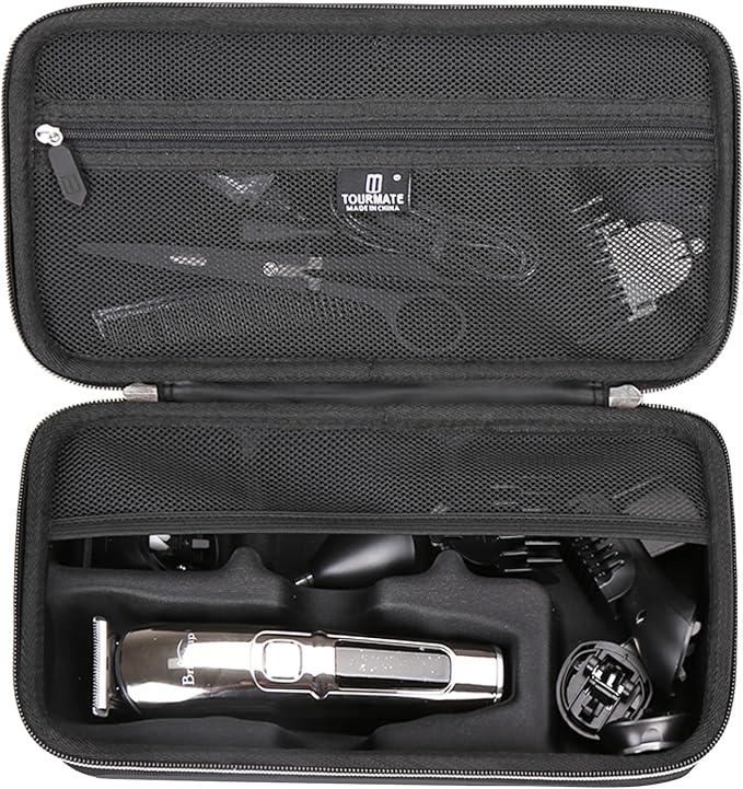 Tourmate Hard Storage Case for Brightup Beard Trimmer for Men, Hair Clippers, Electric Razor Shavers Storage Holder (Case Only)