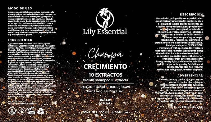 Hair Growth Treatment Shampoo & Conditioner 10 Extracts 500 ml / 16.9 fl. oz. Haircare (Treatment Conditioner & Shampoo 16.9 fl.oz. ea)