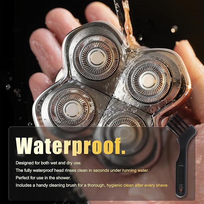 Razor Replacement Blades - for Forte PRO 4 Head Compatible with Skull Shaver Pitbull Pro - for Pitbull Silver Gold PRO SX5 & Palm MX5 & Butterfly Kiss Pro - Bald Men Electric Shavers Accessories