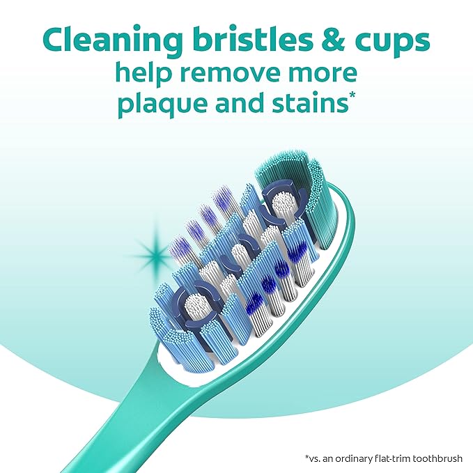 Colgate 360 Whole Mouth Clean Toothbrush, Adult Medium Toothbrushes, 5 Count (Pack of 1)