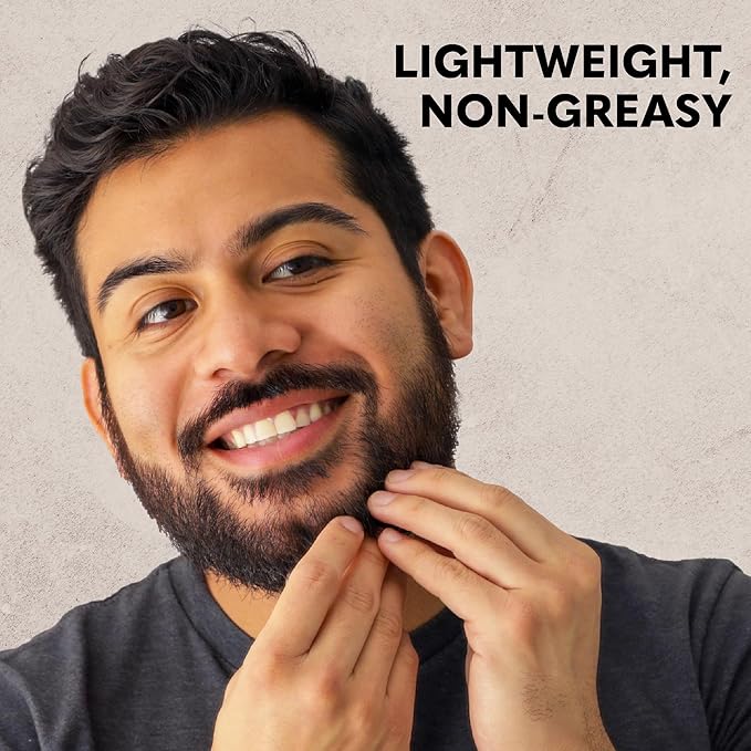 The Beard Club Premium Sandalwood Beard Oil for Men - Natural Castor & Sunflower Seed Oils - Beard & Mustache Conditioner - Hydrates, Moisturizes & Soothes Dry Skin - Strengthens Hair Follicles