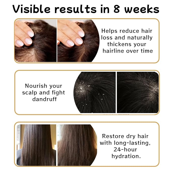 2 PCS Anti Hair Loss Shampoo, Promote Hair Growth and Thickening & Strengthening Shampoo with Various Plant Extracts for Thinning Hair Women（300ml）