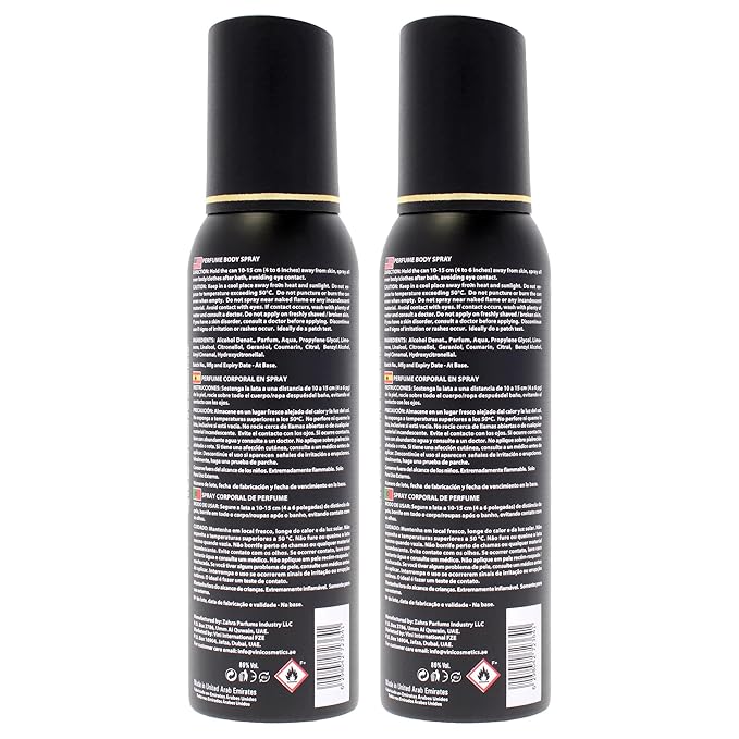 Fragrance Body Spray - Absolute by Fogg for Men - 5 oz Body Spray - Pack of 2