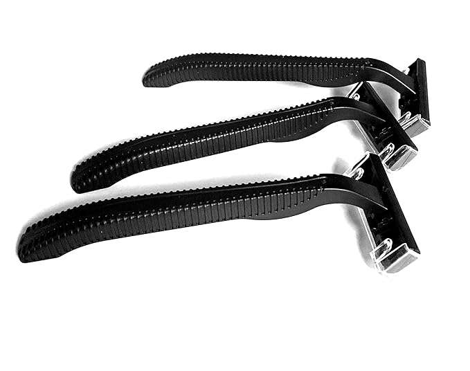 200 Box of Bullet Blades Black Razor Blades Disposable Stainless Steel Hospitality Quality Shavers High End Twin Blade Razors for Men and Women