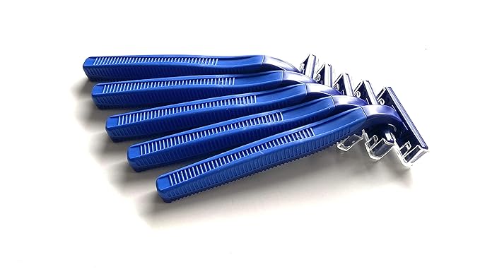 100 Box of Razor Blades Premium Disposable Stainless Steel Hospitality Quality Shavers High End Twin Blade Razors for Men and Women with Aloe Vera Lubrication Strip