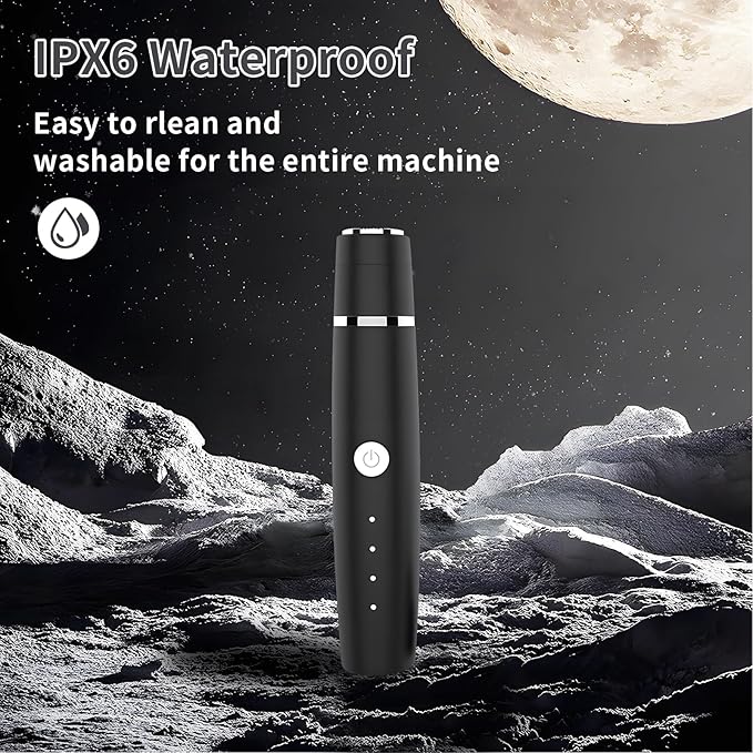 Nose Hair Trimmer for Men and Women, Eyebrow Trimmer, Electric Shaver Razor 3 in 1, Portable, Waterproof and Rechargeable for Ears, Face, Legs (Black)