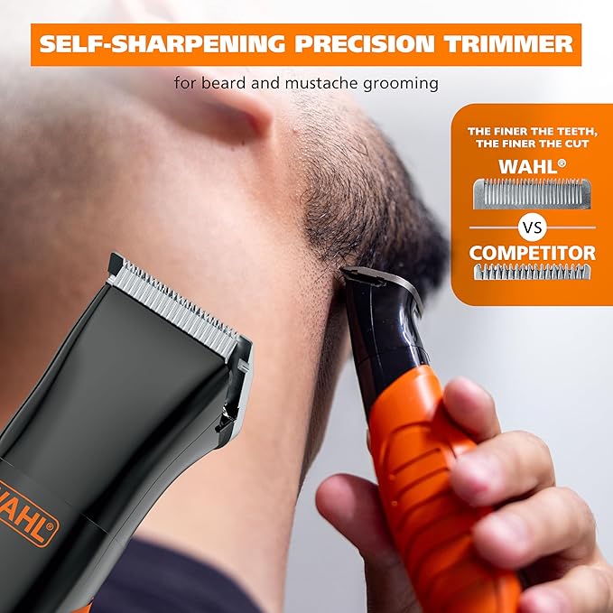 Wahl Trim Ninja All in One Hybrid Electric Razor and Beard Trimmer for Men – All Body Electric Shaver, Hair Trimmer, Precision Detail Trimmer, Ear & Nose Hair Trimmer for Men – Model 3030115