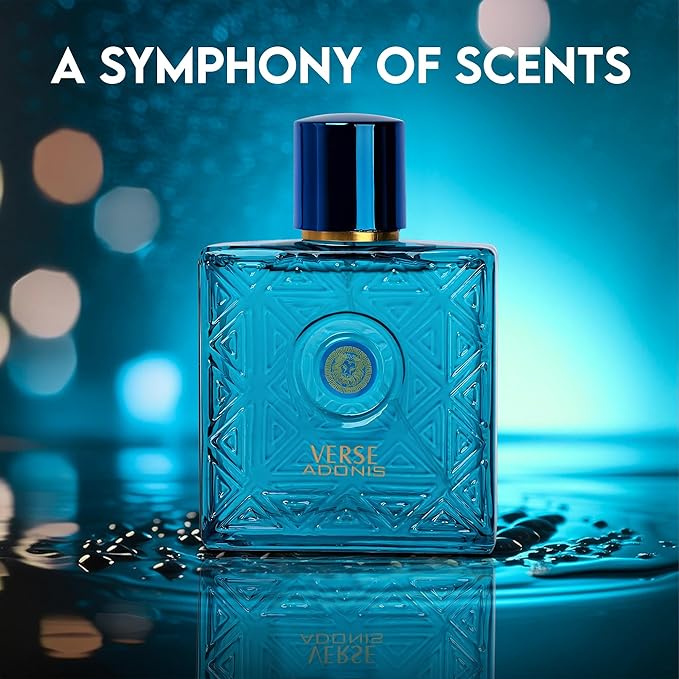 Verse Adonis&1 Billion Lucky Combo Men Cologne 3.4 Fl. Oz Men's Perfume Refreshing Combination of Woody Floral & Fruity Scents Eau De Parfum for Men Lasts All Day Best Gift for Any Occasion