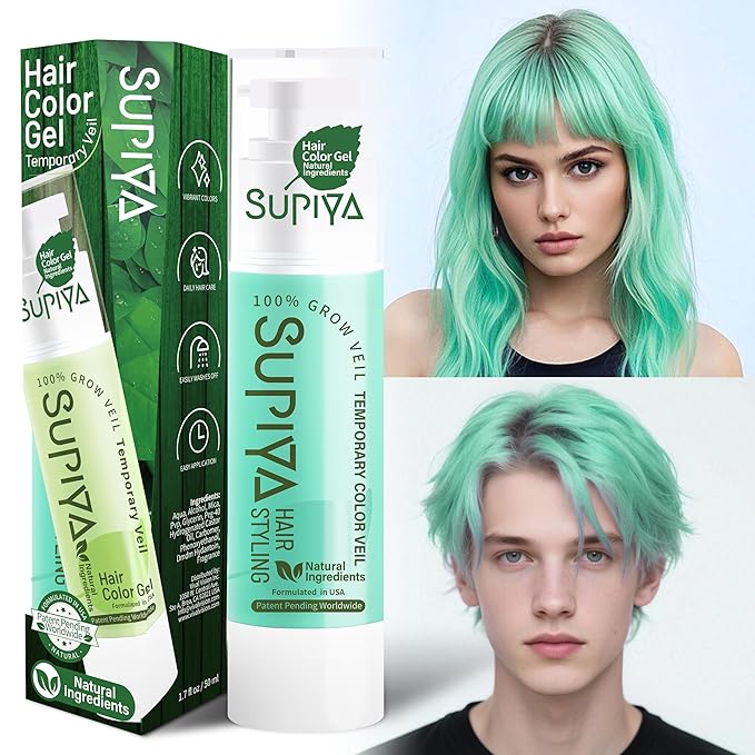 Temporary Hair Color - Washable Hair Wax for Men and Women, All-Day Hold Disposable Hair Wax for Party, Cosplay & Daily (Color #24W)
