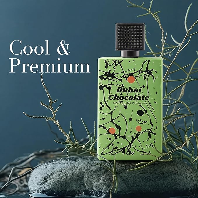 Men's Cologne Dubai Chocolate Noteds with Sweet Gourmand,Caramel & Pistachio - Eau de Parfum Long-Lasting Fragrance for Unisex Perfume, 3.40 Ounce / 100 ml Inspired Luxury Scent