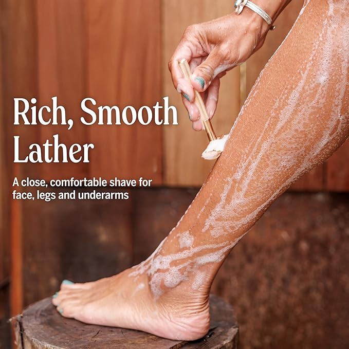 Dr. Bronner's - Organic Shaving Soap (Tea Tree, 7 Ounce) - Certified Organic, Sugar and Shikakai Powder, Soothes and Moisturizes for Close Comfortable Shave, Use on Face, Underarms and Legs