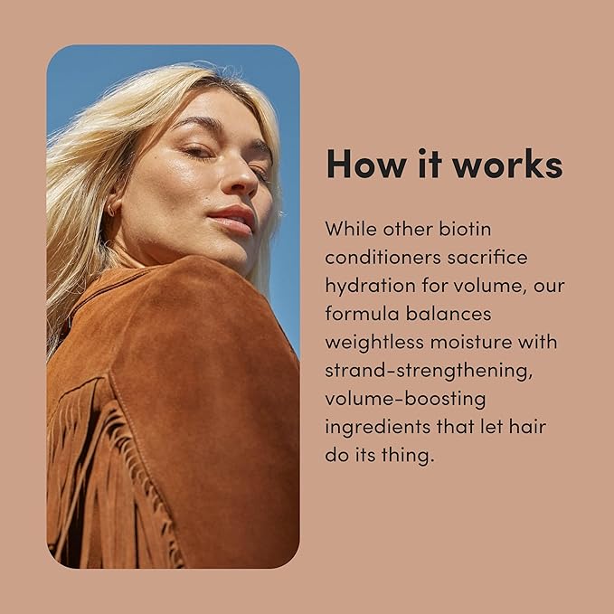 hers Full Volume Conditioner - Biovolume 128, Argan Oil, & Biotin Formula - Volumizing Conditioner for Fine Hair - Paraben-Free & Cruelty-Free - Coastal Cedar Citron Scent - 6.4 Fl Oz, 2 Pack