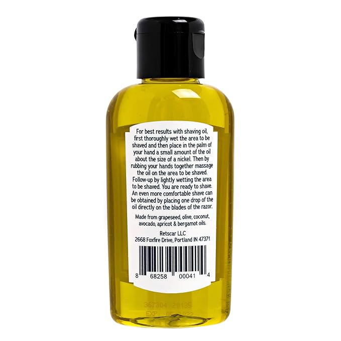 Alonzo's Sensational Shave - Shaving Oil for Men (1-Pack, 2 Oz Bottle) All-Natural Pre-Shave & After Shave Oil for Face and Body - Moisturizes & Calms Irritated Skin from Razor Burn