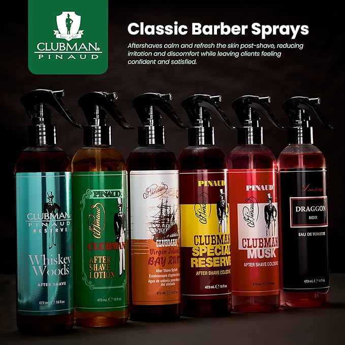 Clubman Musk After Shave Cologne Spray - Classic Fragrance Aftershave for Men, 16 fl oz