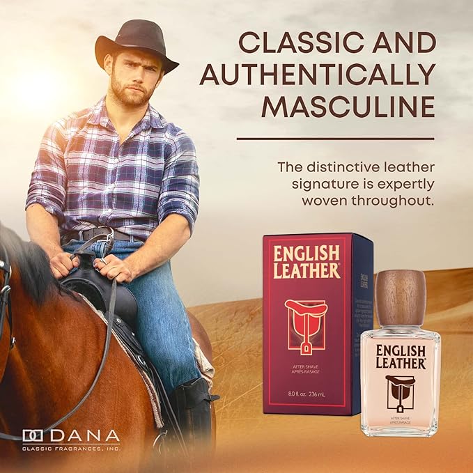 English Leather Aftershave Splash for Men by Dana