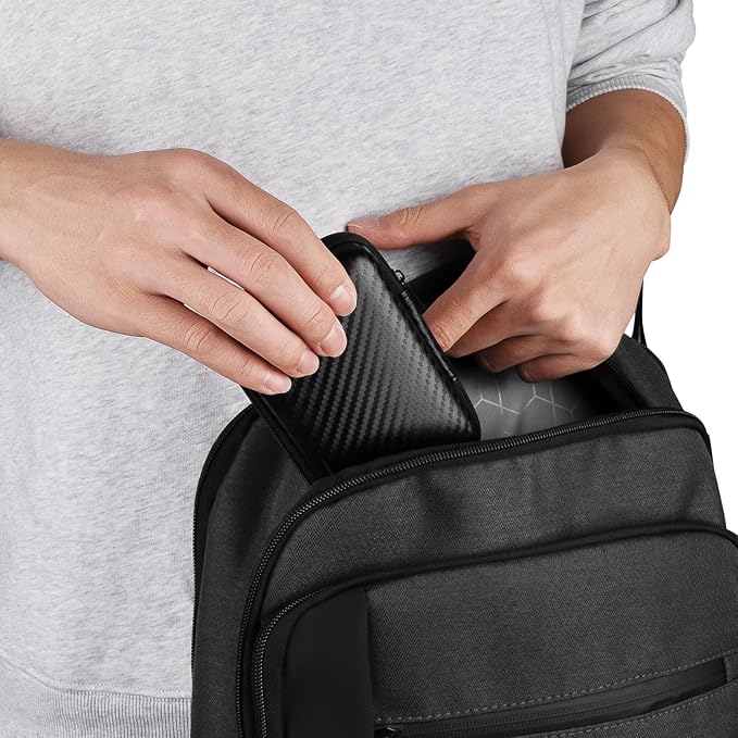 Linkidea Travel Shaver Case, Protective Mini Electric Razor Storage Bag, Compatible with Braun M60, M90, Portable Shaver Holder (Black)