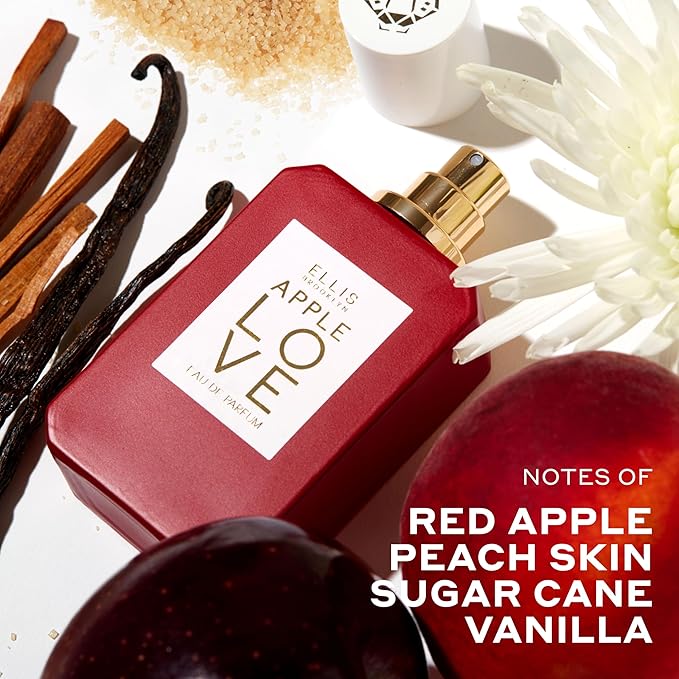 Ellis Brooklyn APPLE LOVE Eau de Parfum, Perfume for Women, Amber Gourmand, Apple Scented, Vegan, Cruelty-Free, Sustainable Ingredients, Made in USA – 10ml / 0.33 Fl Oz