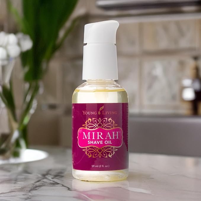 Young Living Mirah Shave Oil - Luxurious Shaving Blend for Silky Smooth Skin - Razor Bump Prevention - Premium Essential Oil - Meadowfoam & Exotic Baobab - 2 oz