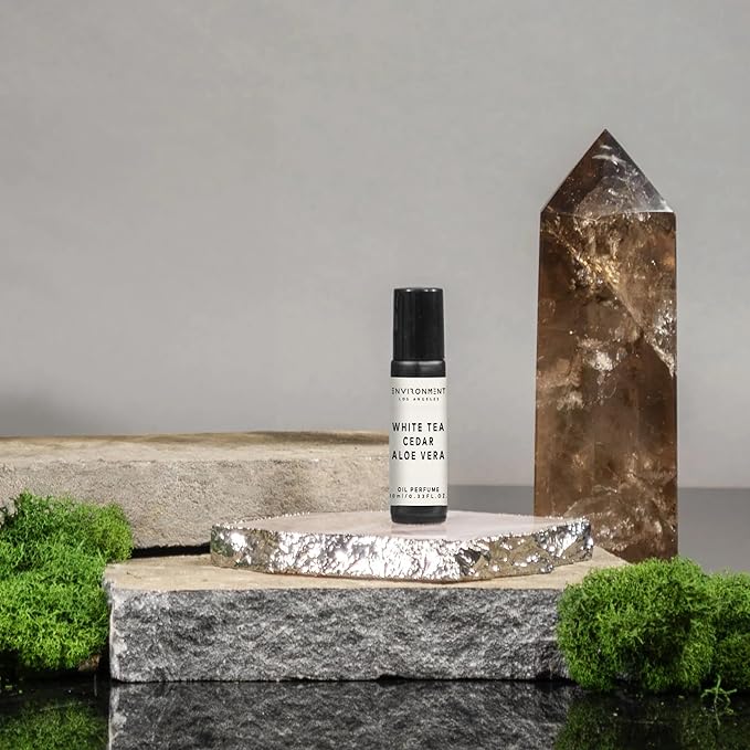 ENVIRONMENT Inspired by 5-Star Resort WSTN 10ml Roll-on Perfume (White Tea | Cedar | Aloe Vera) Body Oil Fragrance, Roll On Oil, Body Fragrance for Women & Men, Luxury Scents, Vegan & Cruelty-Free