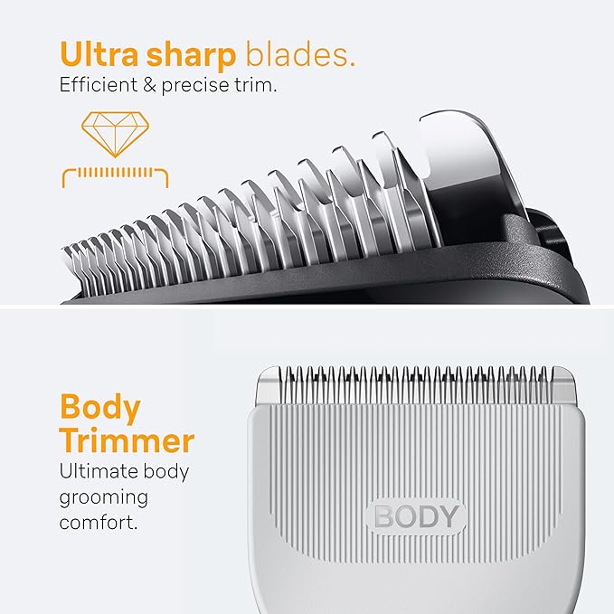 Braun All-in-One Style Kit Series 5 5470, 9-in-1 Trimmer for Men w/Beard Trimmer, Body Trimmer for Manscaping, Gillette Fusion5 ProGlide Razor, 40 Length Settings, Rechargeable Battery, Cordless