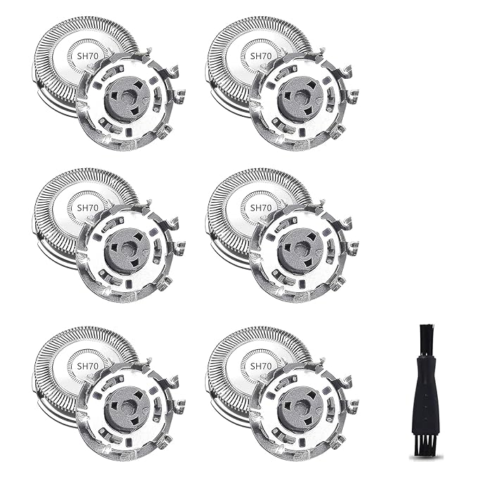 SH70/71 Replacement Blades Compatible with Philips Norelco 7000 Replacement Heads,New Upgraded SH70 Double Blades for Norelco Electric Shaving Series 7000 Replacement Heads
