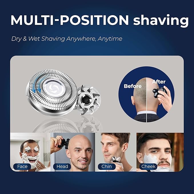12 Pack Shaver Replacement Blades Compatible with Pitbull Shaver Gold PRO & Silver - Pitbull Shaver Replacement Blade, Enhanced Pitbull Shaver Replacement Heads for Superior Shaving