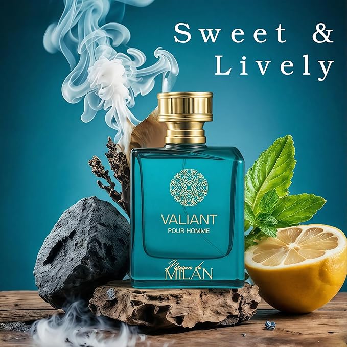 VALIANT, Men's Fragrance, Long Lasting EDP, Classic Elegant Scent for Formal and Evening Wear, Premium Perfume for Daily Use, 3.4 Fl Oz
