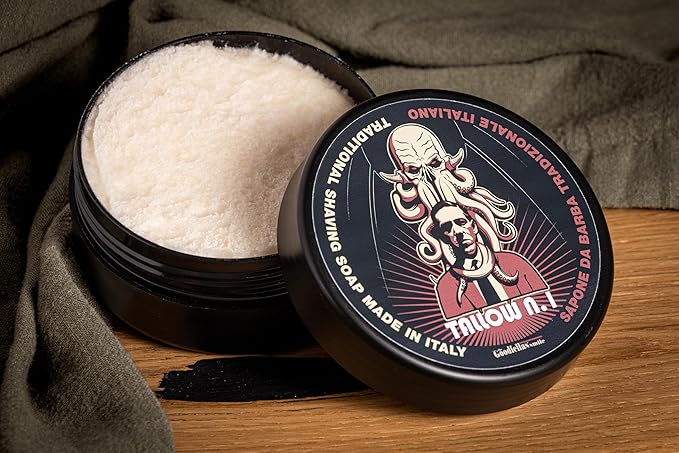 The Goodfellas' smile, TALLOW n.1 Shave Soap and Afltershave Splash Bundle, Made in Italy