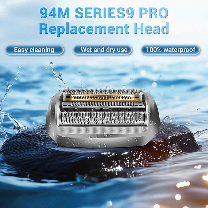 94M Replacement Heads Compatible with Series 9 Electric Shaver Replacement blades,for s9 Sport Replacement Head and Series 9 Pro Electric Razors 9290cc,9291cc,9370cc,9293s,9385cc,9390cc