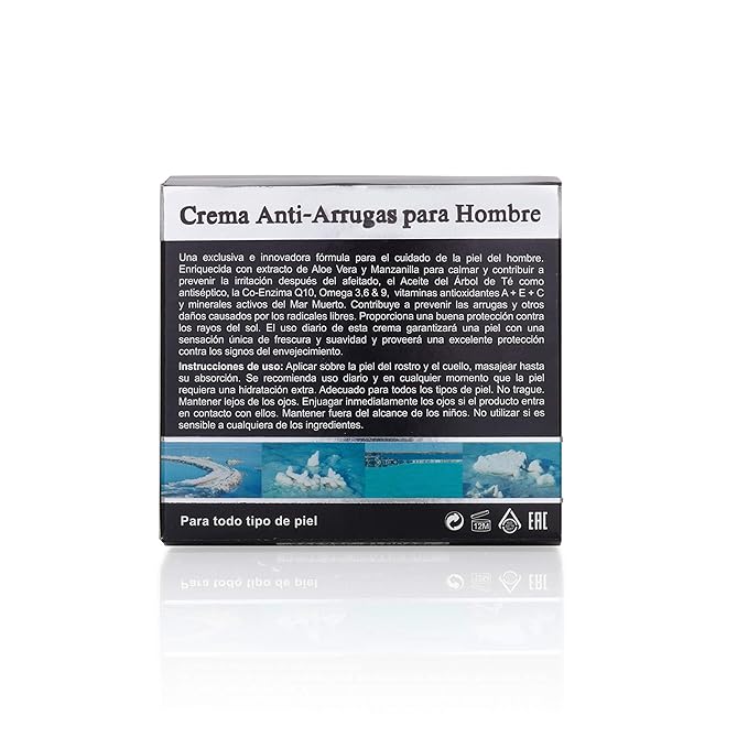 H&B Protective Anti-Wrinkle Anti-aging Facial Cream for Men Face Moisturizer Dead Sea Minerals