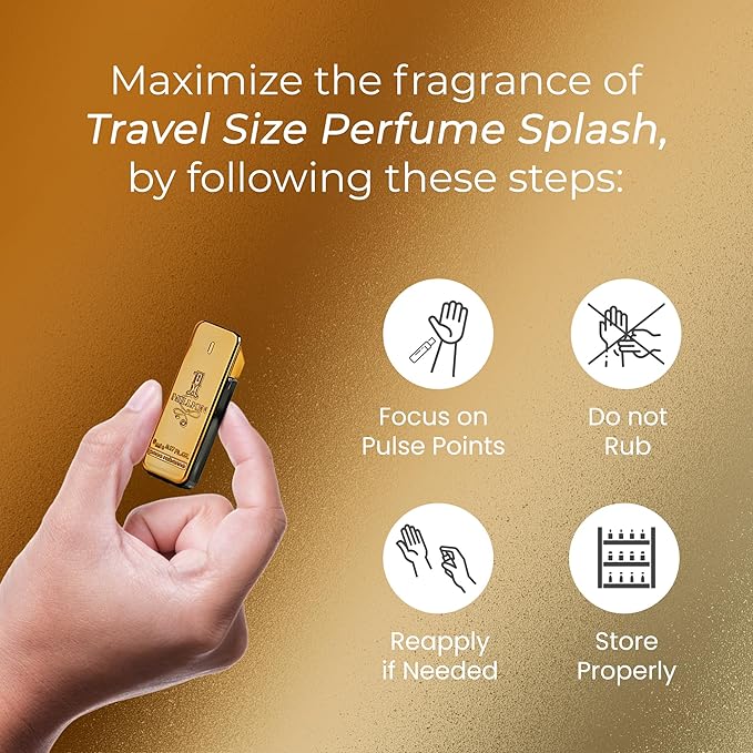 Paco Rabanne 1 Million Perfume for Men – Mini Eau de Toilette Splash, 0.17 Fl Oz