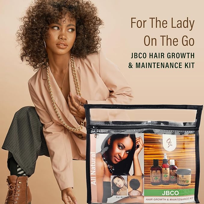 Black Castor Oil Hair Maintenance Kit (4 Piece Bundle)