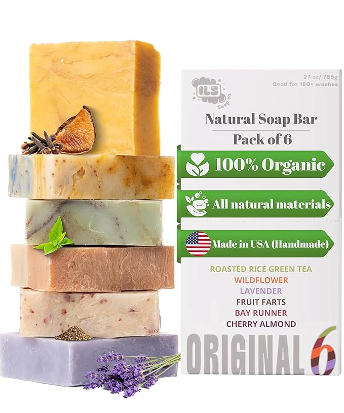 ILS Soap Co.– All-Natural Soap bar for Men & Women – Cold Process, Handmade in the USA