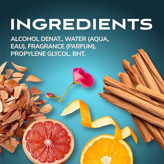 BOD man Fragrance Body Spray, Fresh Blue Musk, 8 fl oz