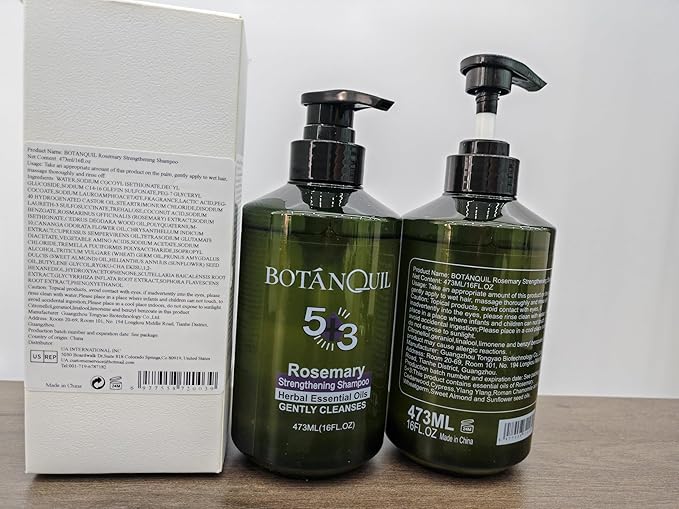 Rosemary Hair Growth Shampoo, Strengthening Shampoo 473 ml(16 fl.oz), For All Hair Types, with Herbal Essential Oils and Plant Extracts for Thinning Hair for Women and Men