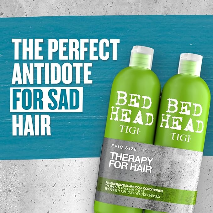 TIGI Bed Head Urban Antidotes Re-Energize Shampoo 25.36 oz (Pack of 2)