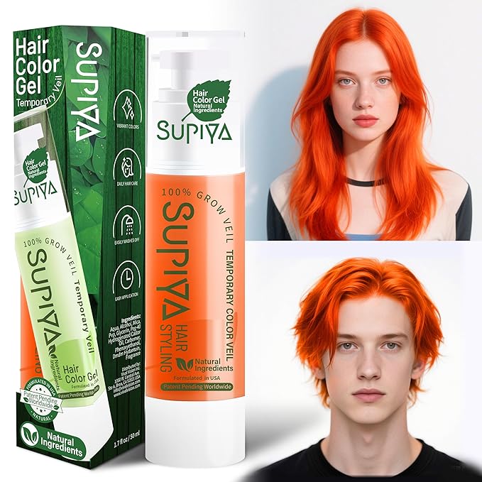 Temporary Hair Color - Washable Hair Wax for Men and Women, All-Day Hold Disposable Hair Wax for Party, Cosplay & Daily (Caramel Color #38)