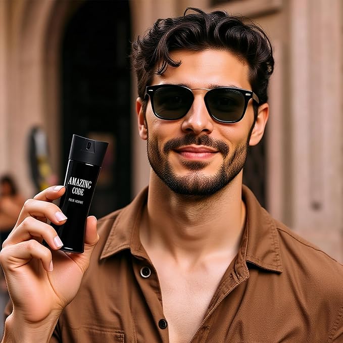 META-BOSEM Mens Cologne Set, Eau de Parfum, 4 Pack (3.4 oz / 100 mL Each), Firenight, Azura Noir Intense, Amazing Code, Azure Vantage Aqua, Barbershop Heritage, for workdays to weekends