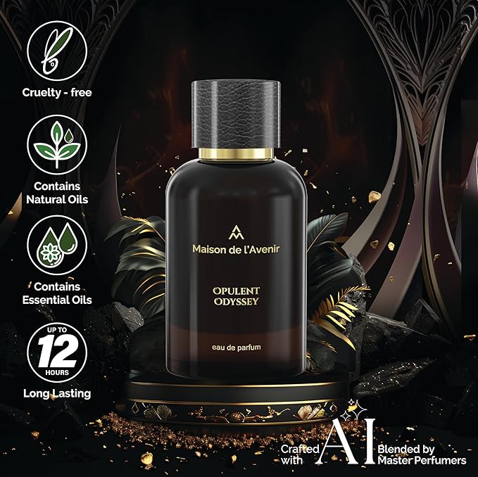 Maison de l'Avenir Opulent Odyssey – ZENITH COLLECTION | Oriental Woody Fragrance | Unisex Cologne & Perfume | Natural & Essential Oils | Eau de Parfum (36 Hours) | Made in UAE | 100ml / 3.4 fl. oz.