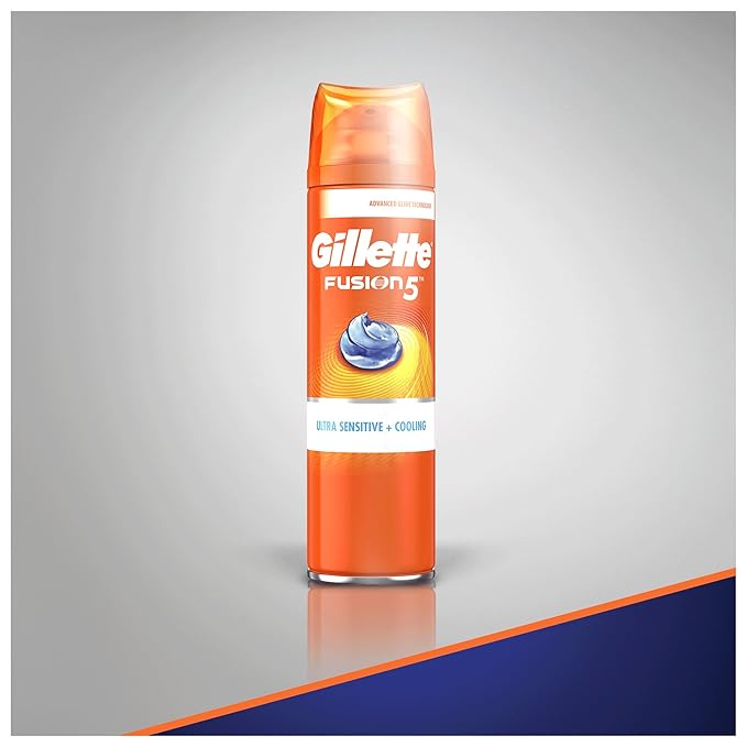 Gillette Fusion5 Ultra Sensitive Cooling Gel, 7 Ounce (Pack of 6)