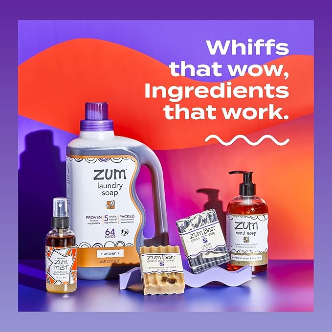 Indigo Wild Zum Mist Room & Body Spray - Aromatherapy Essential Oil Spray - Natural Body Mist & Room Spray - Frankincense-Lavender Scent - 4 fl oz (2 Pack)