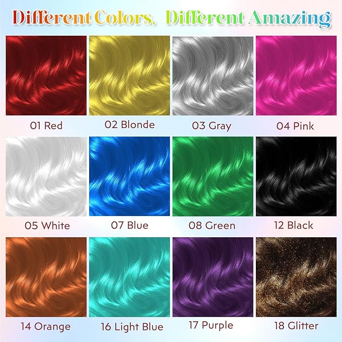 Blue Hair Spray【Instant Color】【Skin Friendly】【Easy To Clean】【Large Capacity】Washable Hair Color Spray For Women/Men 4.06 oz，07 Blue