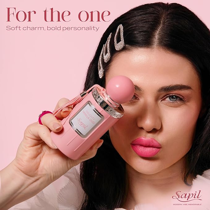 Sapil Naughty Vanilla Oud Eau de Parfum – Long Lasting Unisex Gourmand Perfume | Vanilla, Honey & Amber Notes | Sweet Warm Oud Fragrance | 3.4 oz / 100ml