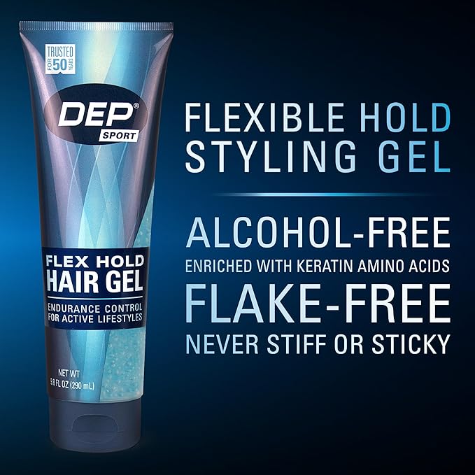 DEP Sport Endurance Hair Styling Gel, 9.8 Ounce (Pack of 3)